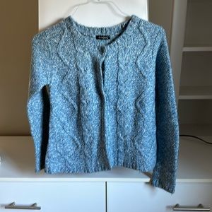 Dolce Cabo Brand Blue Two Buttons Long Sleeve Cardigan in Women’s Small